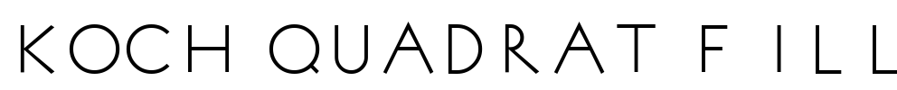 Koch Quadrat Fill Font Image