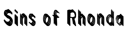 Sins of Rhonda Font Image