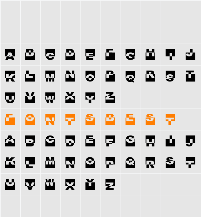 FE Black Box Character Map