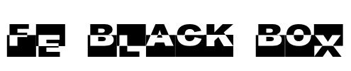 FE Black Box Font Image