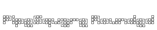 PipeSquare Rounded Font Image