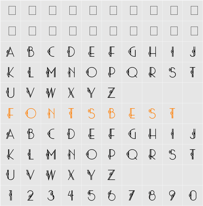 stardust06 Character Map