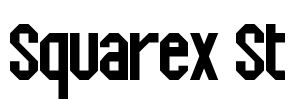 Squarex St Font Image