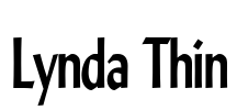 Lynda Thin Font Image