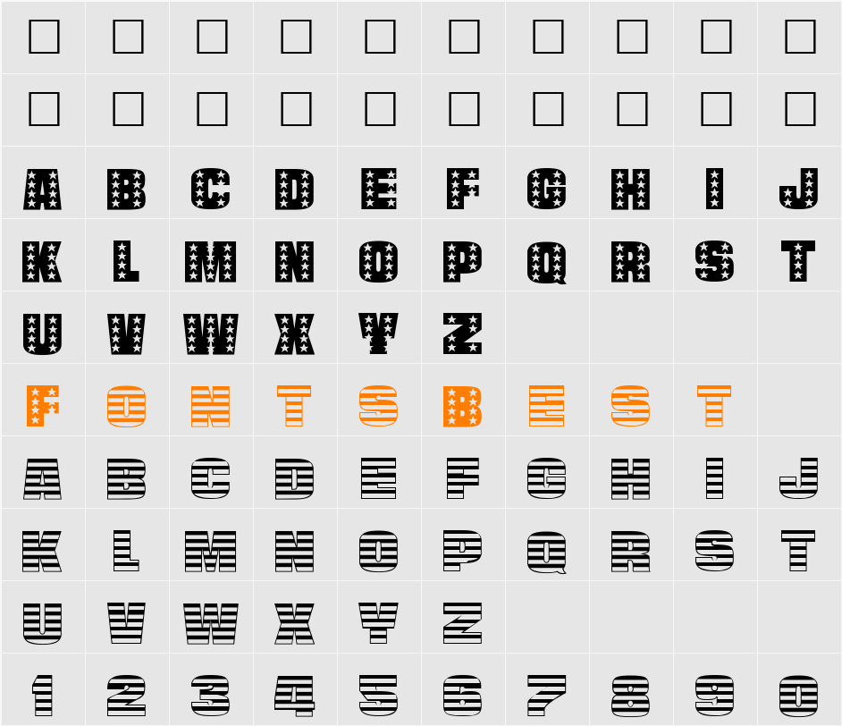 STANLEY Character Map
