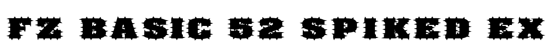FZ BASIC 52 SPIKED EX Font Image