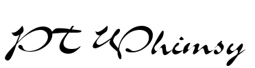 PT Whimsy Font Image