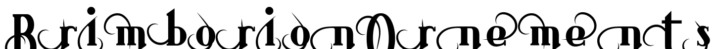 BrimborionOrnements Font Image