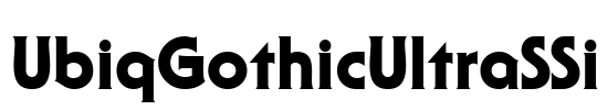 UbiqGothicUltraSSi