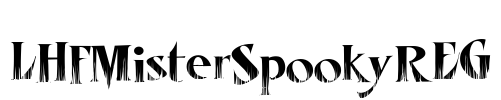 LHFMisterSpookyREG Font Image