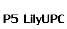 P5 LilyUPC Font Image