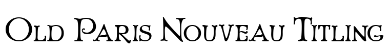 Old Paris Nouveau Titling
