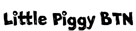 Little Piggy BTN Font Image