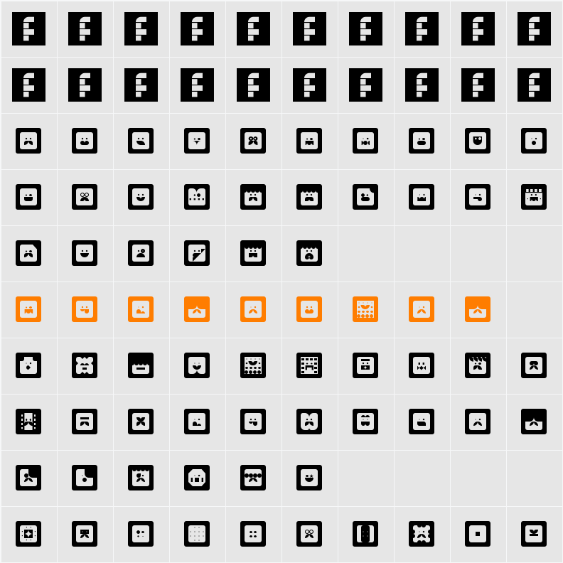 BlocFace Character Map