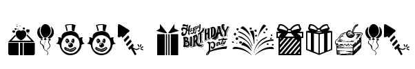 Happy Birthday Font Image