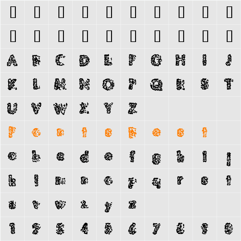 JI-Smilax Character Map