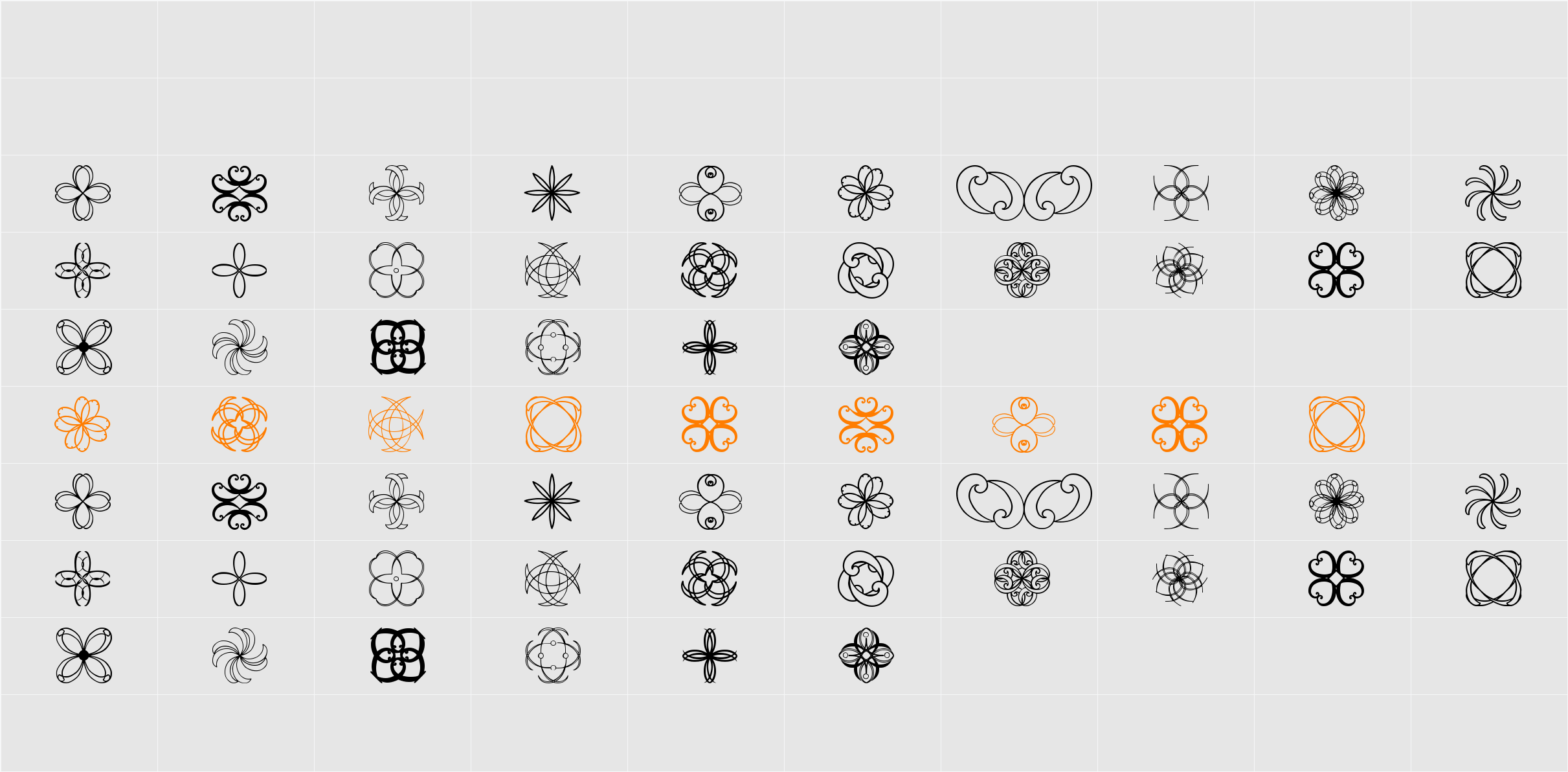 Shapes St Character Map