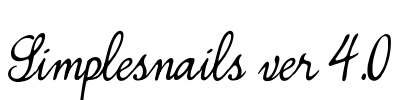 Simplesnails ver 4.0  Font Image