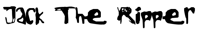 Jack The Ripper Font Image