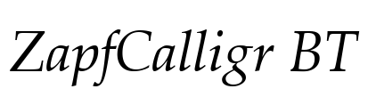 ZapfCalligr BT