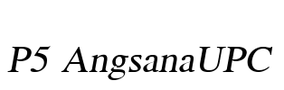 P5 AngsanaUPC Font Image