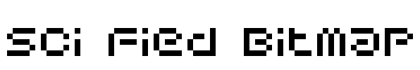 Sci Fied Bitmap Font Image