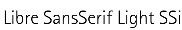 Libre SansSerif Light SSi