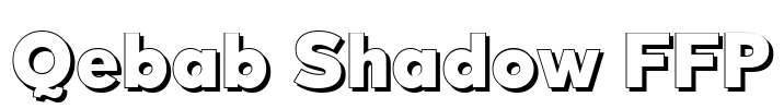 Qebab Shadow FFP Font Image