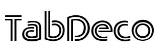 TabDeco Font Image
