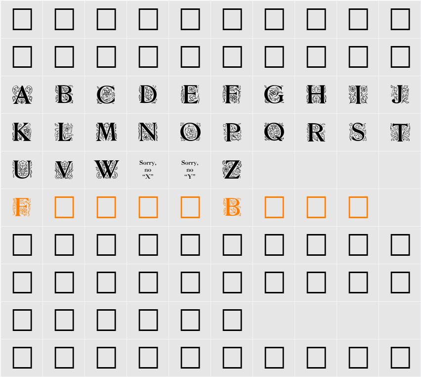 Zallman Character Map
