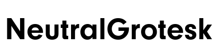 NeutralGrotesk Font Image