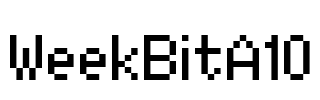 WeekBitA10 Font Image