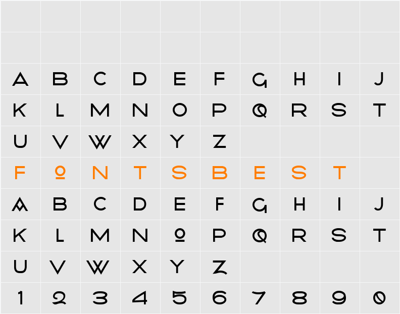 Radiometry Character Map
