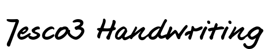 Jesco3 Handwriting