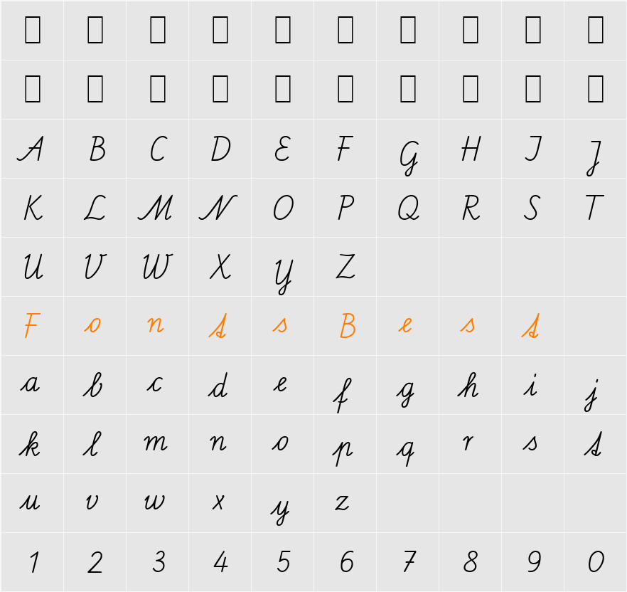 SAS Character Map