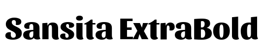 Sansita ExtraBold Font Image
