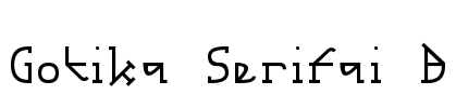 Gotika Serifai B Font Image