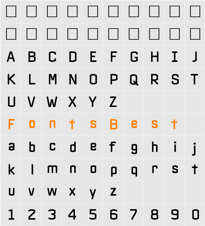 Clicktest Character Map