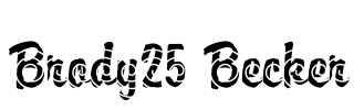 Brody25 Becker Font Image