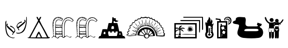 Summer Icons Font Image