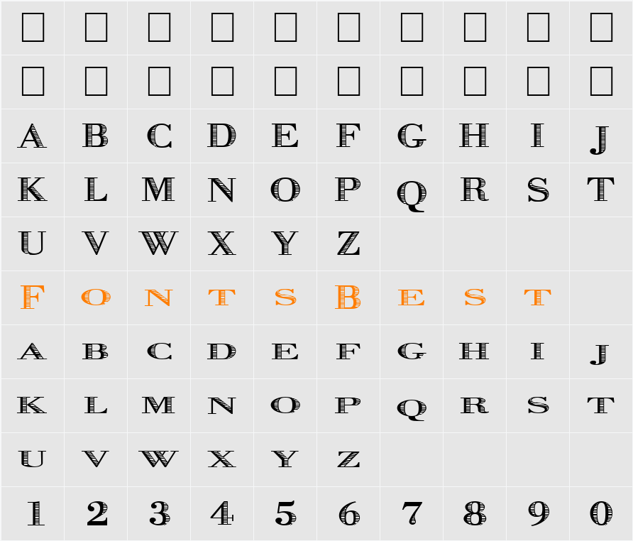 Graphis Character Map