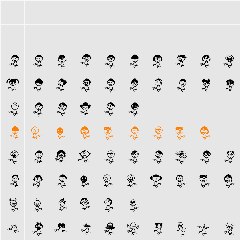 OldCrows Character Map
