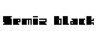 Semiz black Font Image