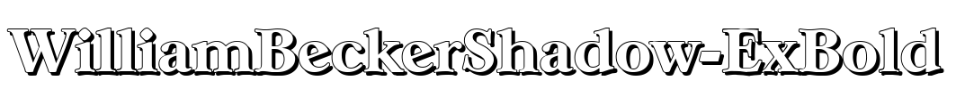WilliamBeckerShadow-ExBold