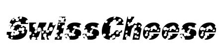 SwissCheese Font Image