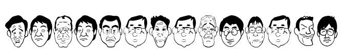 SakabePeople04 Font Image