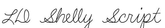 LD Shelly Script Font Image