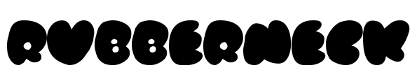 Rubberneck Font Image
