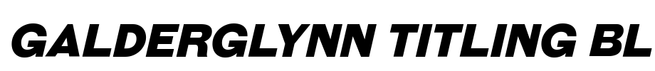 Galderglynn Titling Bl