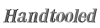 Handtooled Font Image